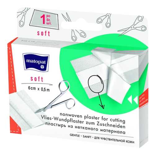 Пластырь, 6x50 см Matopat Soft в Аптека Миницен