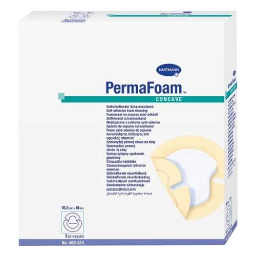 Повязка Permafoam concave на пятки и локти губчатая самоклеящаяся 16,5 х 18 см 3 шт. в Аптека Миницен