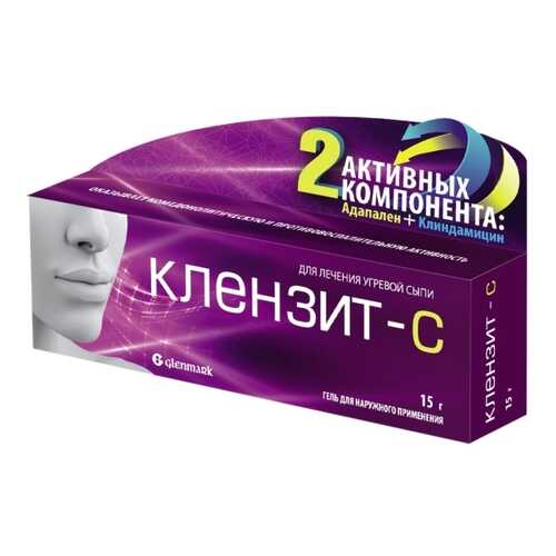 Клензит-С гель 15 г Glenmark Pharmaceuticals в Аптека Миницен