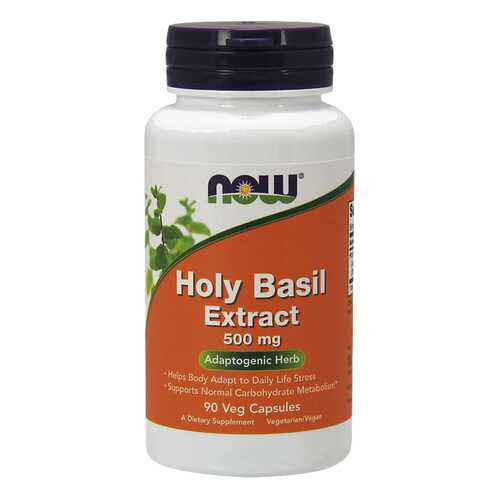 Для нервной системы NOW Holy Basil Extract 500 мг 90 капсул в Аптека Миницен