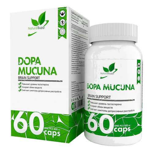 Экстракт семян мукуна NaturalSuppDopa Mucuna 600 мг капсулы 60 шт. в Аптека Миницен