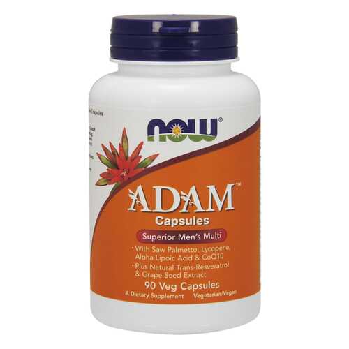Витаминно-минеральный комплекс NOW Adam Male Multi вегетарианские капсулы 90 шт. в Аптека Миницен