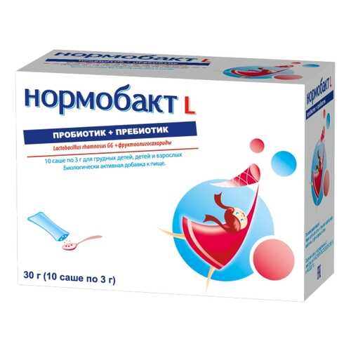 Нормобакт L порошок 3 г 10 шт. в Аптека Миницен