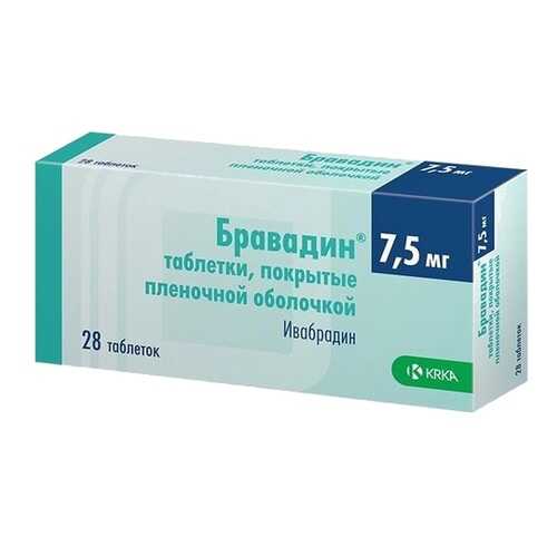 Бравадин таблетки, покрытые пленочной оболочкой 7,5 мг №28 в Аптека Миницен