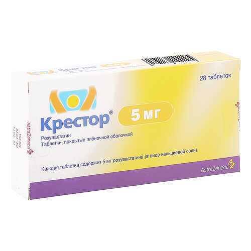 Крестор таблетки 5 мг 28 шт. в Аптека Миницен