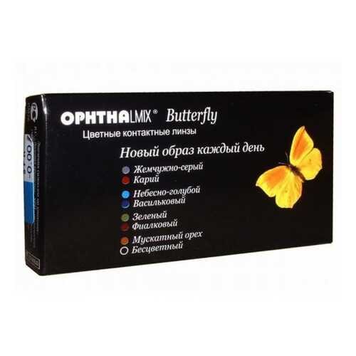 Контактные линзы Офтальмикс Butterfly 1-тоновые 2 линзы R 8,6 -4,00 Орех в Аптека Миницен