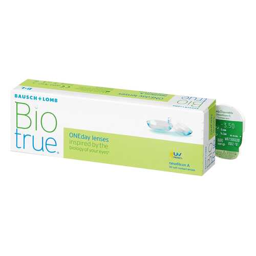 Контактные линзы Biotrue ONEday 30 линз -2,00 в Аптека Миницен