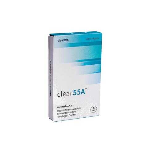 Контактные линзы ClearLab Clear 55 A 6 линз R 8.7 -01,00 в Аптека Миницен