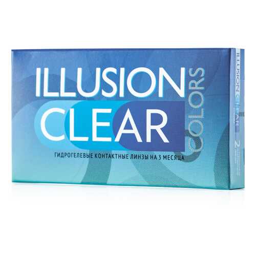 Контактные линзы ILLUSION colors Clear 2 линзы -0.75D прозрачные в Аптека Миницен