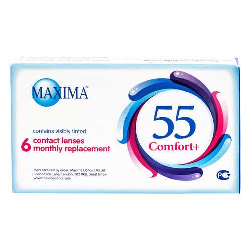 Контактные линзы Maxima 55 Comfort Plus 6 линз R 8,6 -4,00 в Аптека Миницен