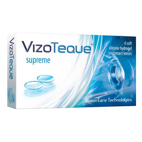 Контактные линзы VizoTeque Supreme 6 линз R 8,6 -4,75 в Аптека Миницен