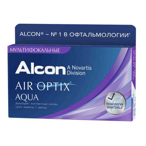 Контактные линзы Air Optix Aqua Multifocal 3 линзы medium +4,00 в Аптека Миницен