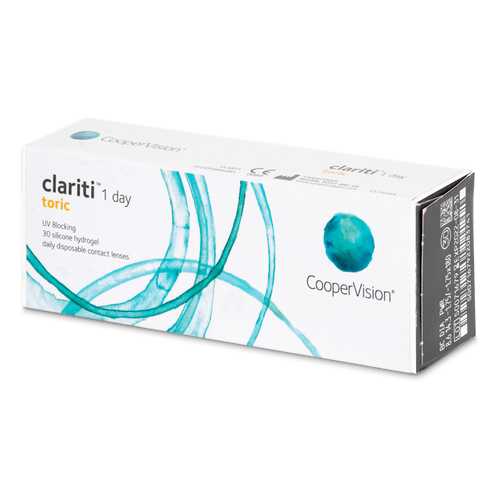 Контактные линзы Clariti 1 day toric 30 линз R 8,6 -1,50/-1,25/170 в Аптека Миницен