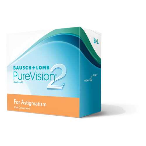 Контактные линзы PureVision 2 for Astigmatism 3 линзы -2,00/-1,25/10 в Аптека Миницен