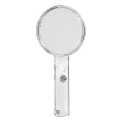 Лупа Eschenbach двояковыпуклая ручная диаметр 80 мм 2.3х с линзой на рукоятке 5.0х в Аптека Миницен