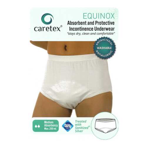 Многоразовые впитывающие трусы Caretex Equinox Gentug Textile XS, белые в Аптека Миницен