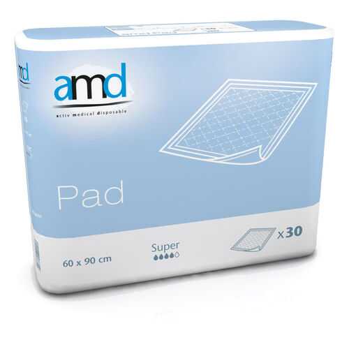 Впитывающие пеленки AMD PAD SUPER 60*90 №30 в Аптека Миницен