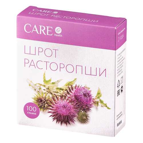 Расторопша шрот Care Health 100 г в Аптека Миницен