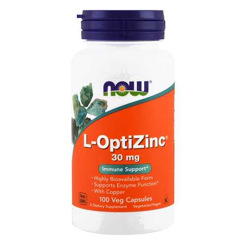 Цинк NOW L-OptiZinc 100 капс. в Аптека Миницен