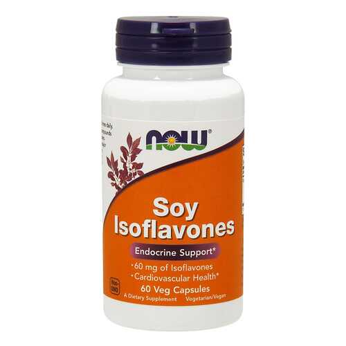 Добавка для сердца и сосудов NOW Soy Isoflavones 60 капсул в Аптека Миницен