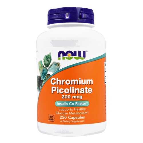 Хром NOW Chromium Picolinate 250 капс. без вкуса в Аптека Миницен