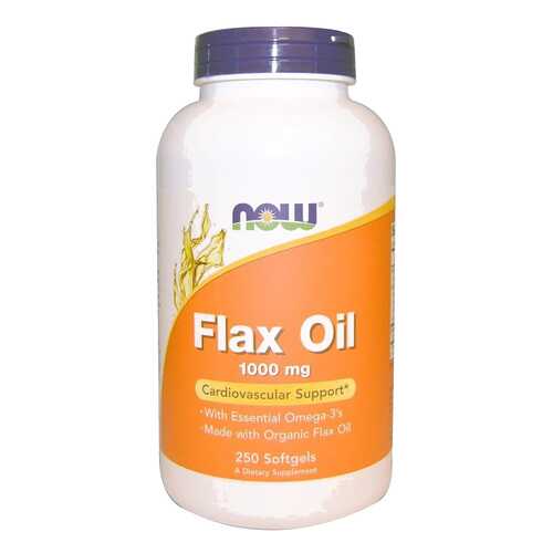 Льняное масло NOW Flax Oil 250 капс. в Аптека Миницен